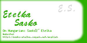 etelka sasko business card